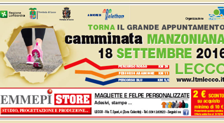 Camminata Manzoniana: appuntamento al 18 settembre