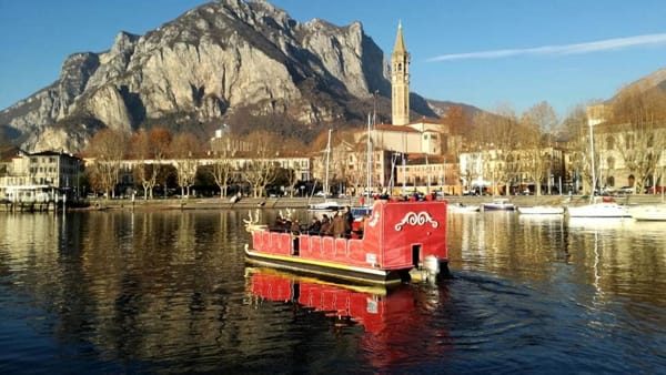 Lecco, oggi si inaugura la slitta di Babbo Natale del golfo di Lecco!