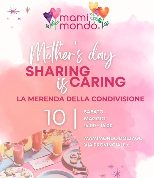 Merenda della Condivisione per la Festa della Mamma 1 Merenda della Condivisione per la Festa della Mamma 1